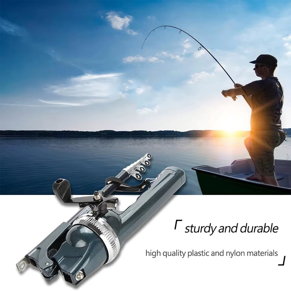 1.34M Telescopic Fishing Rod Spinning Reel Combo Carbon Fiber Casting Rod Fishing Gear Pocket Fishing Rod