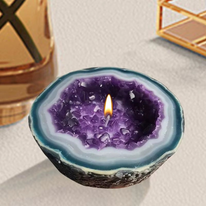 Candle Bowl round Bowl Shape Cement Candle Cup Vessel Mold Resin Decorative Balcony Patio Crafts Desktop Ornaments Retro