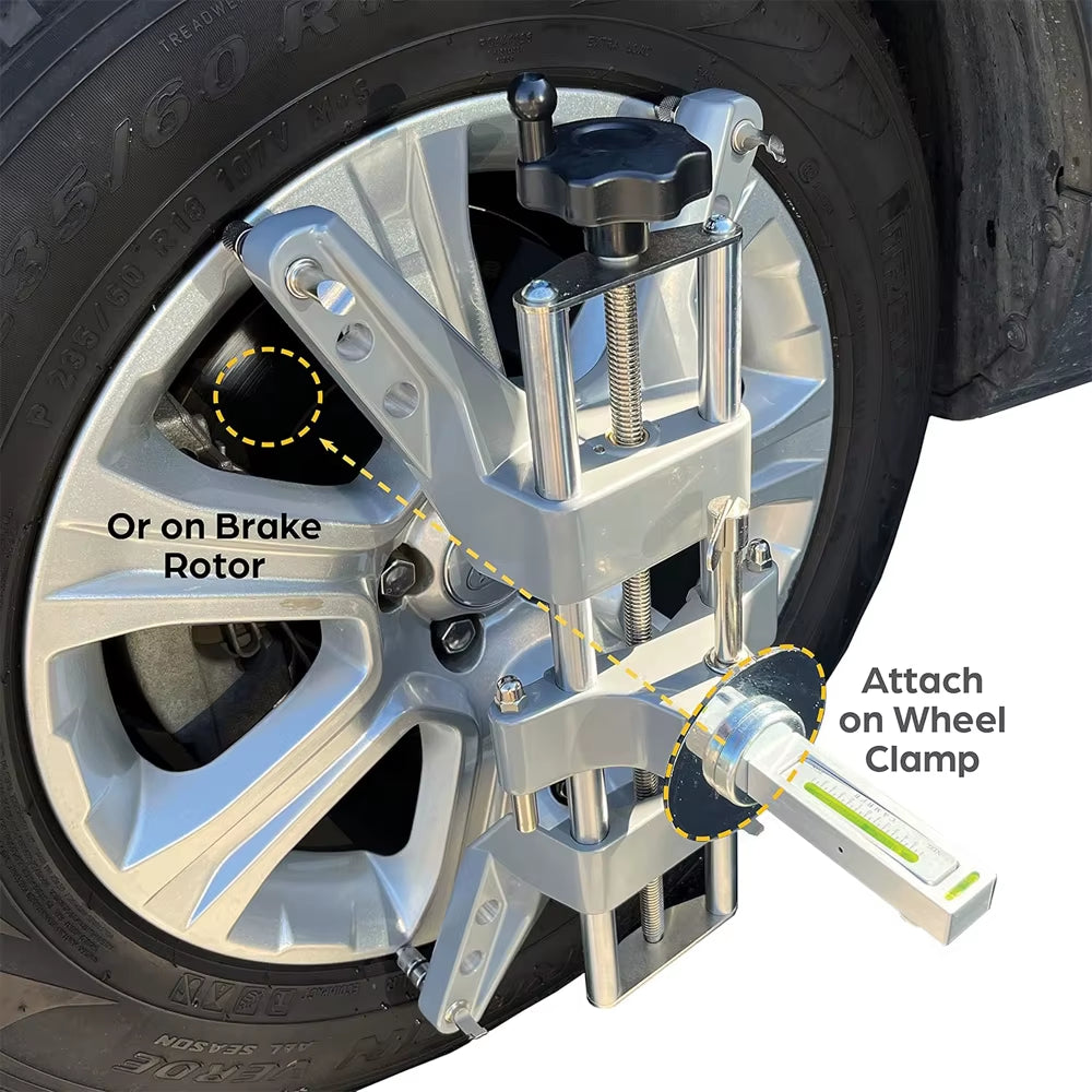 Automobile Four-Wheel Positioning Magnetic Level, Wheel Camber, Adjustable Magnetic Gauge Tool, Wheel Alignment Tool, Camber Cas