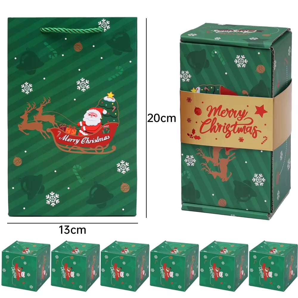 Christmas Gift Box Diy Folding Paper Boxs Money Pop up Birthday Wedding Surprise Bounce Boxs Explosion Red Envelope Gift Box Set