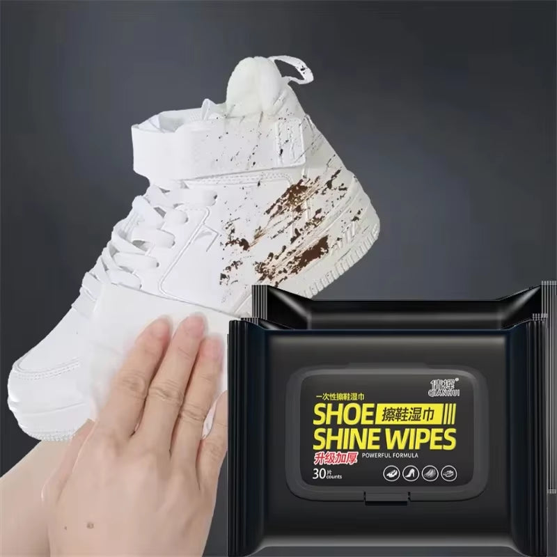 12-60Pcs Disposable Shoes Clean Wipes Portable White Shoes Cleaning Care Wipes Sneakers Cleaning Quick Wet Wipe VIE LENTE