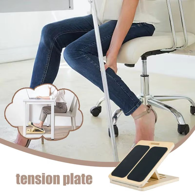 Calf Stretcher Slant Board Wooden Tilt Plate Fortable Wooden Slant Board for Calf Stretching for Knees Ankle Heel Feet Leg