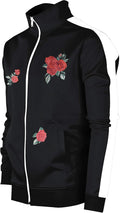 -TRACK JACKET Mens Urban Hip Hop Premium Track Jacket - Slim Fit Side Taping Sportswear Urbanwear Streetwear Top