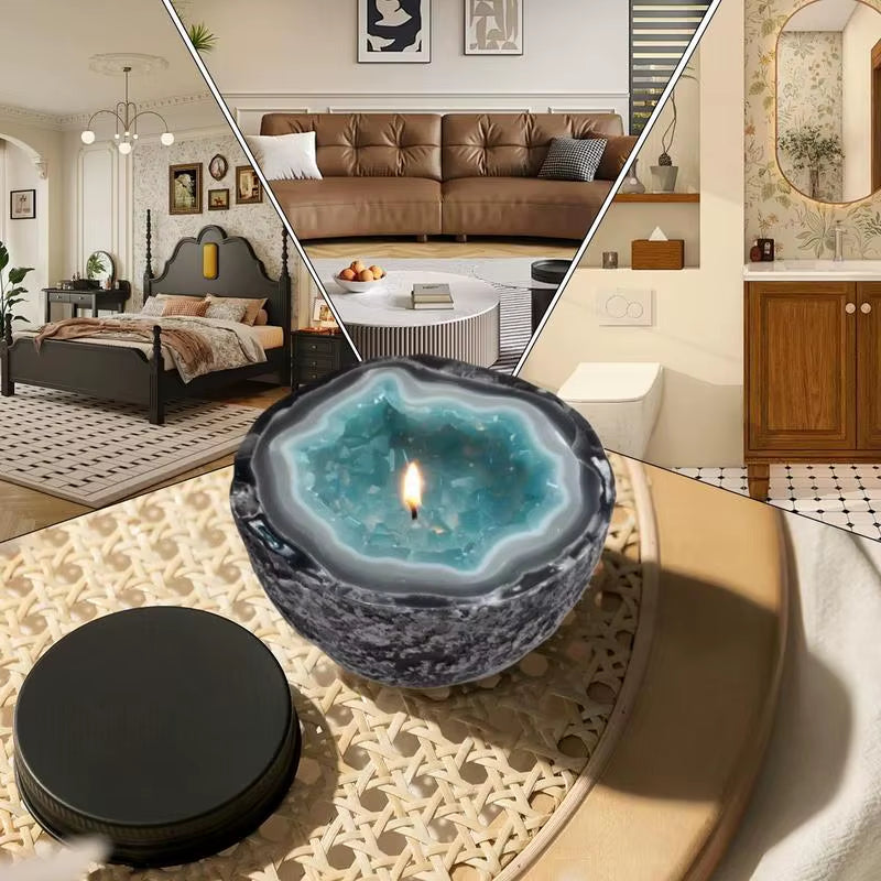 Candle Bowl round Bowl Shape Cement Candle Cup Vessel Mold Resin Decorative Balcony Patio Crafts Desktop Ornaments Retro