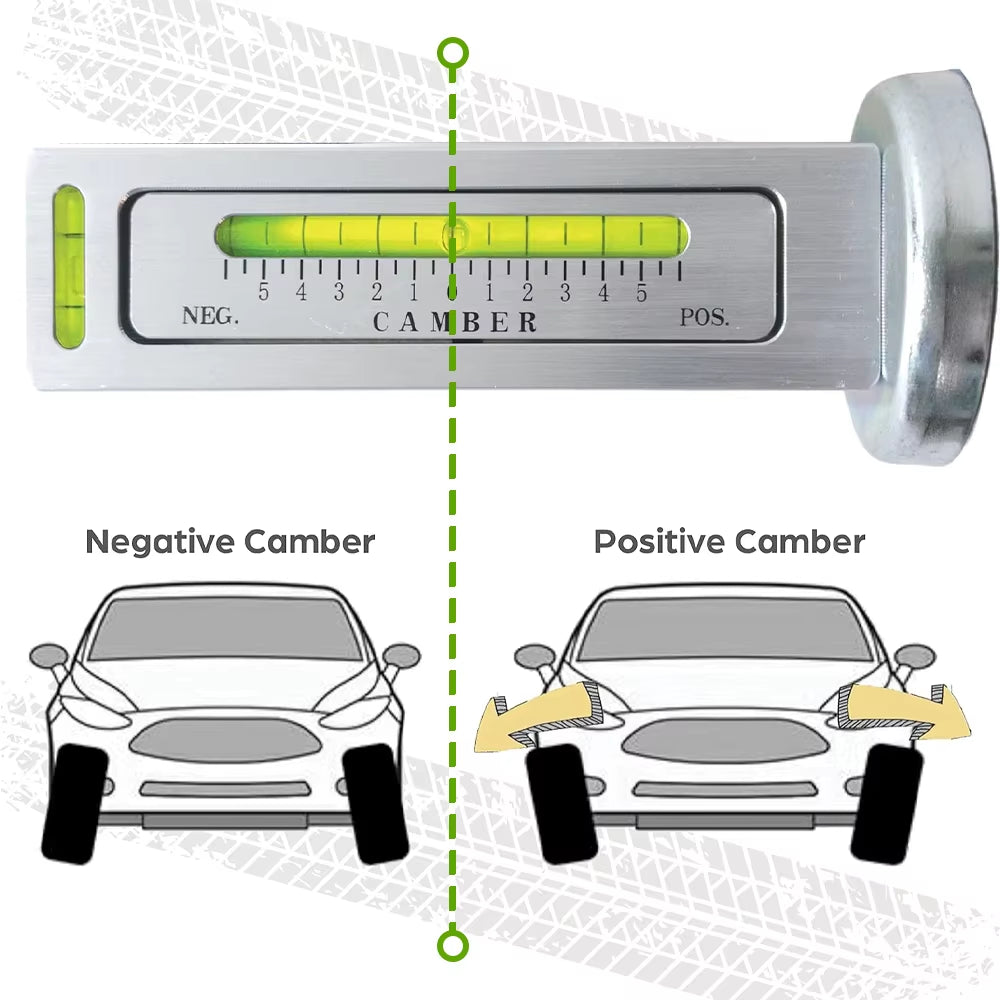 Automobile Four-Wheel Positioning Magnetic Level, Wheel Camber, Adjustable Magnetic Gauge Tool, Wheel Alignment Tool, Camber Cas
