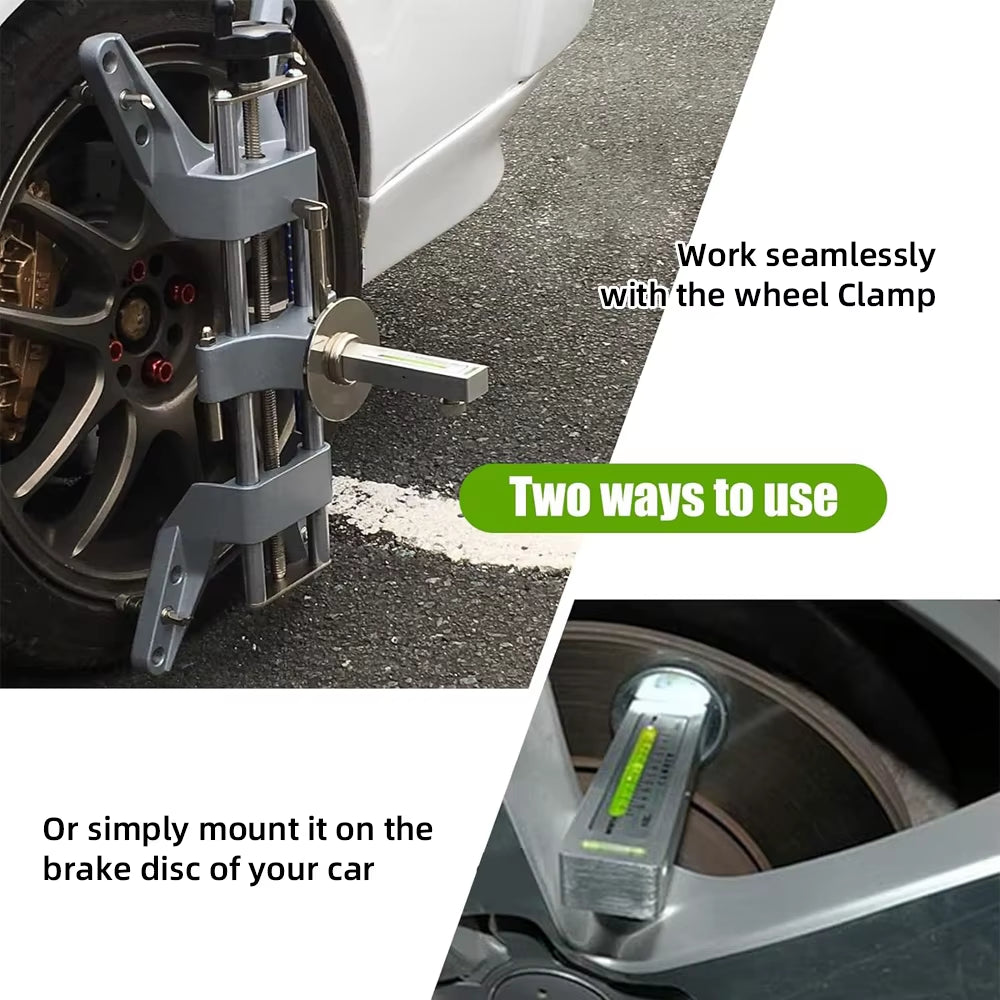 Automobile Four-Wheel Positioning Magnetic Level, Wheel Camber, Adjustable Magnetic Gauge Tool, Wheel Alignment Tool, Camber Cas