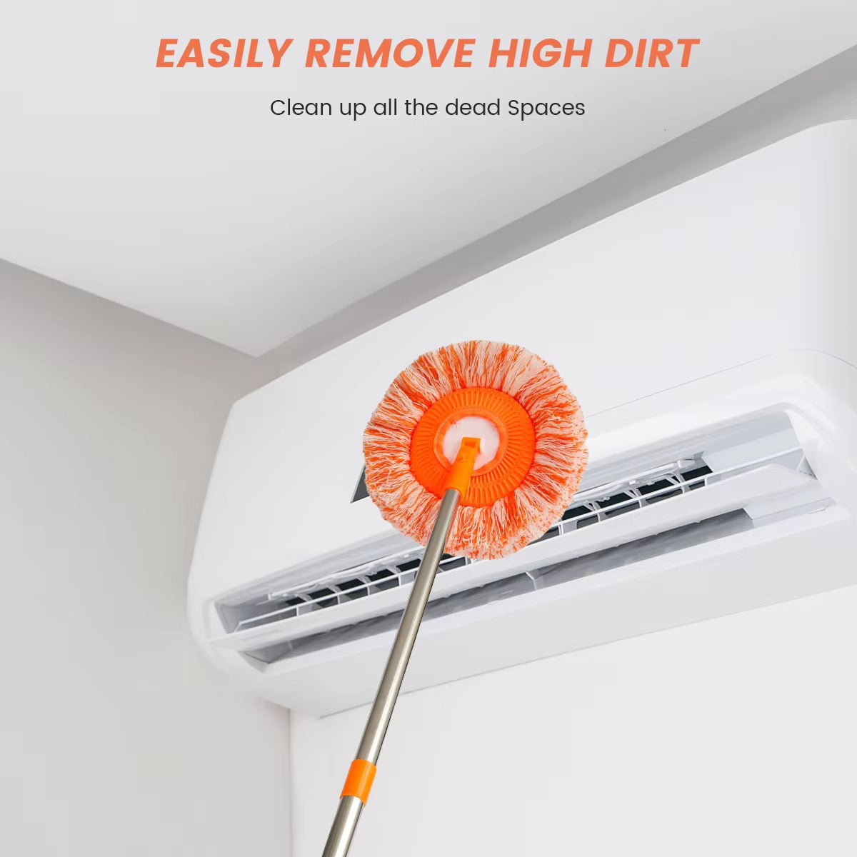 Extended Window Cleaning Kit 360° Rotatable Sunflower Mops Set Removable High-Rise Cleaning Supplies Wall Ceiling Cleaning Tool