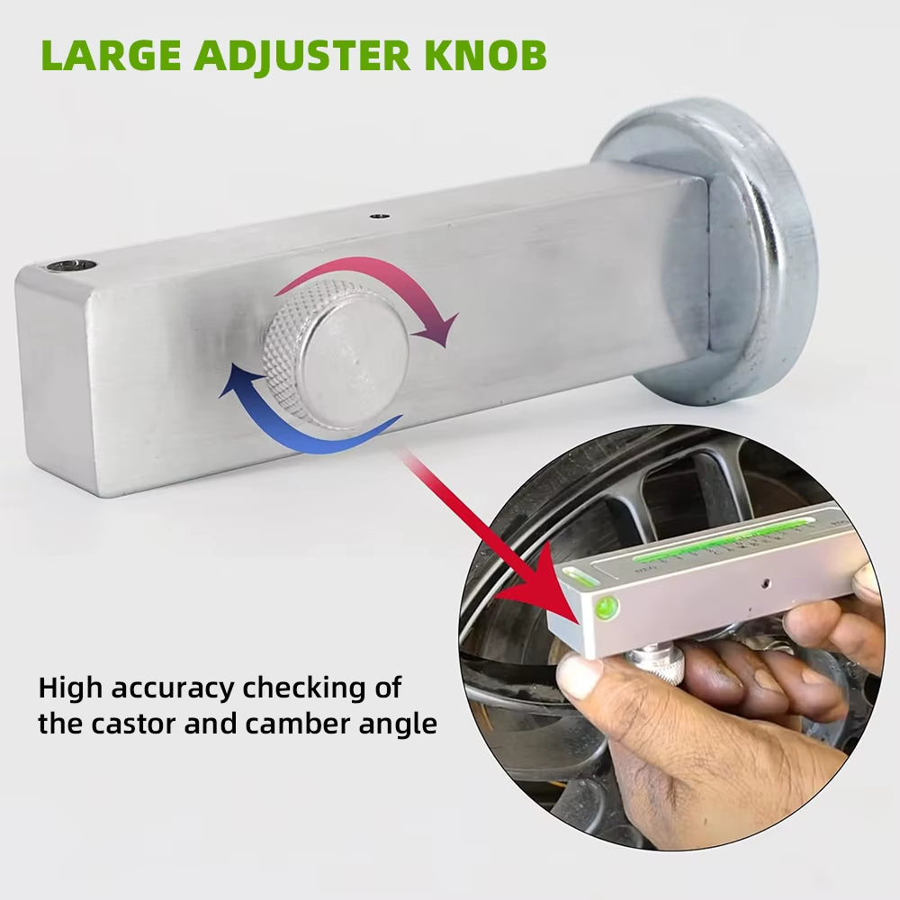 Automobile Four-Wheel Positioning Magnetic Level, Wheel Camber, Adjustable Magnetic Gauge Tool, Wheel Alignment Tool, Camber Cas