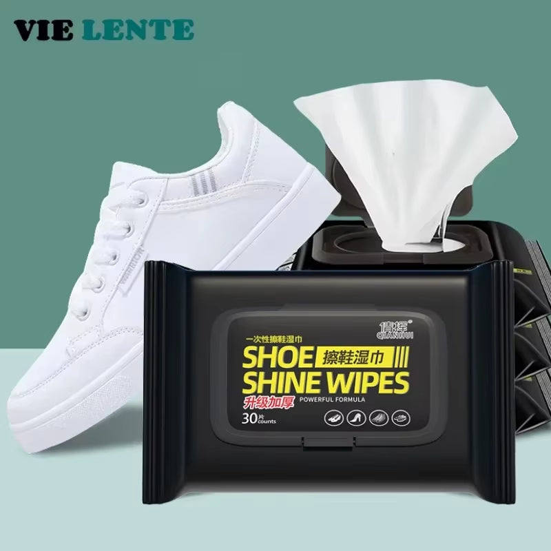 12-60Pcs Disposable Shoes Clean Wipes Portable White Shoes Cleaning Care Wipes Sneakers Cleaning Quick Wet Wipe VIE LENTE