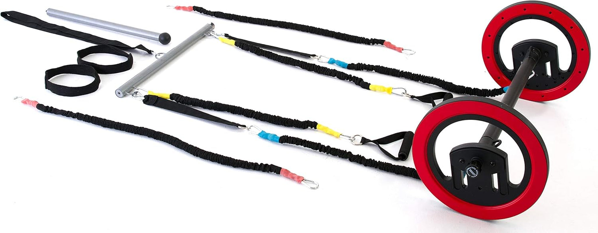 Pilates Wheel – Portable Machine Pilates – Designed by Master Pilates Instructors – Includes, Resistance Bands, and Anchor System – for All Fitness Levels - plus Free Online Classes