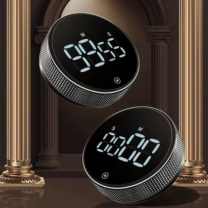 DINRGO Magnetic Kitchen Timer Digital Timer Manual Countdown Rotary Timer Mechanical Cooking Timer Cooking Shower Stopwatch